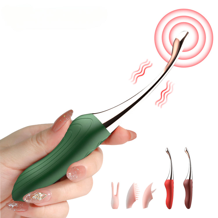 Sexeeg Curved G-Spot Vibrator — Chrome Tip & Multi-Speed