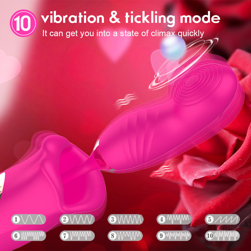 Sexeeg Rose Muncher Bite Vibrator G Spot Clitoris Stimulator Vagina Sucking Masturbator 