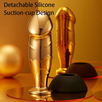 Sexeeg Drunken King Kong Gilded Prostate Massager Masturbation Stick Anal Plug 