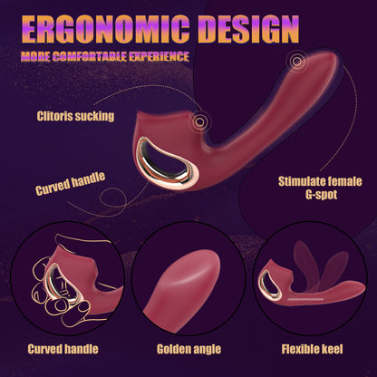Sexeeg Fashion Women's Masturbation G-spot Stick Sucking Vibrating Stick Husband And Wife Share Adult Articles 
