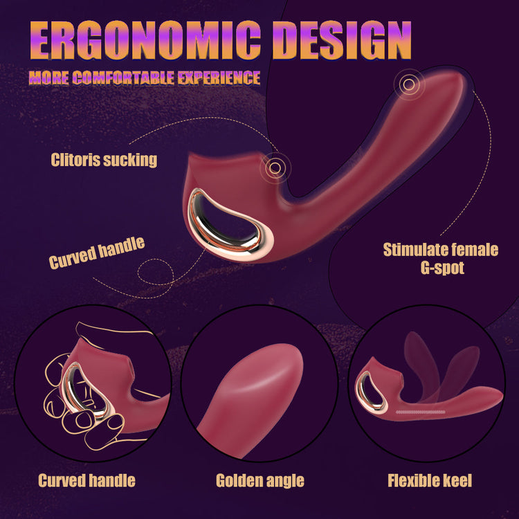 Sexeeg Fashion Women's Masturbation G-spot Stick Sucking Vibrating Stick Husband And Wife Share Adult Articles 