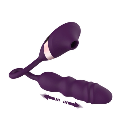 Sexeeg 10 Frequency Sucking Telescopic Vibrator Dildo Clitoral Orgasm G-Spot Vibrating Massager Stimulator Female Toys