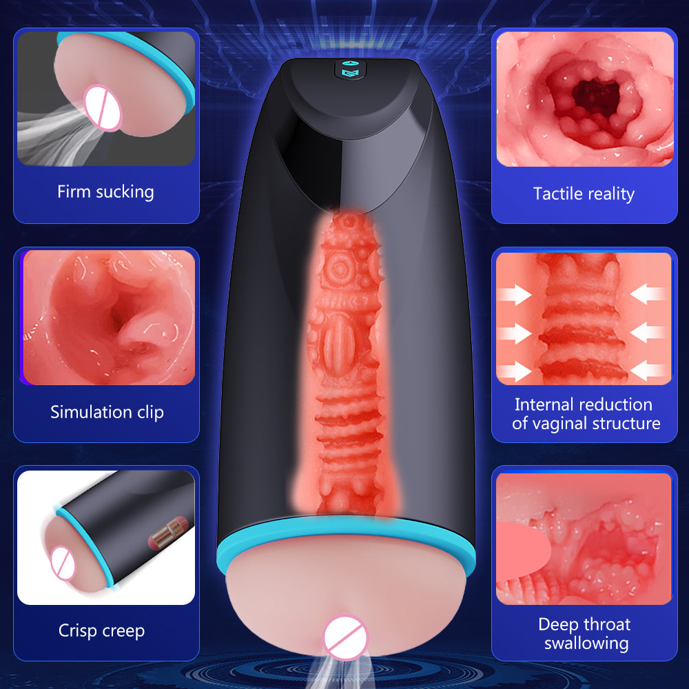 Sexeeg Raymond - Real Moan Vaccum Sucking Vibration Male Penis Stroker 