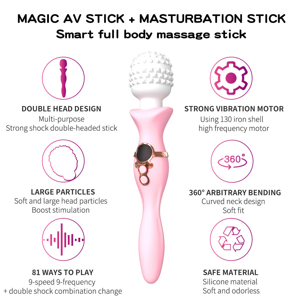 Sexeeg Female Vibrating Massage Magic Wand Masturbation Vibrator 