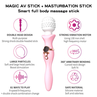 Sexeeg Female Vibrating Massage Magic Wand Masturbation Vibrator 