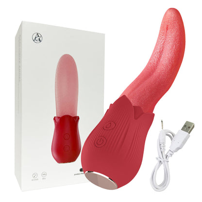 Sexeeg Upgraded Rose - 20 Frequency Tongue Licking Vibrator 