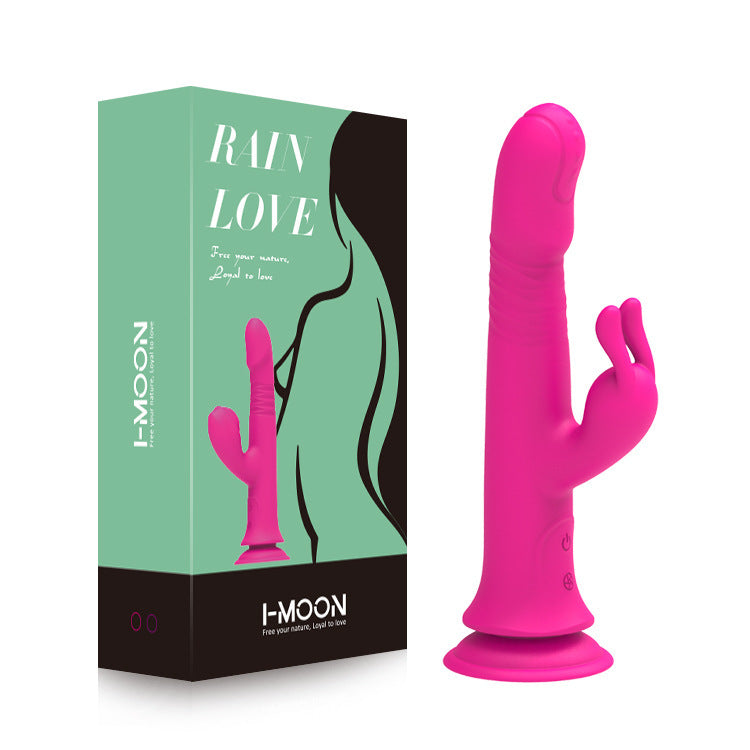 Sexeeg Rain Love Thrusting Strong Shock Rabbit Vibrator With Suction Cup 