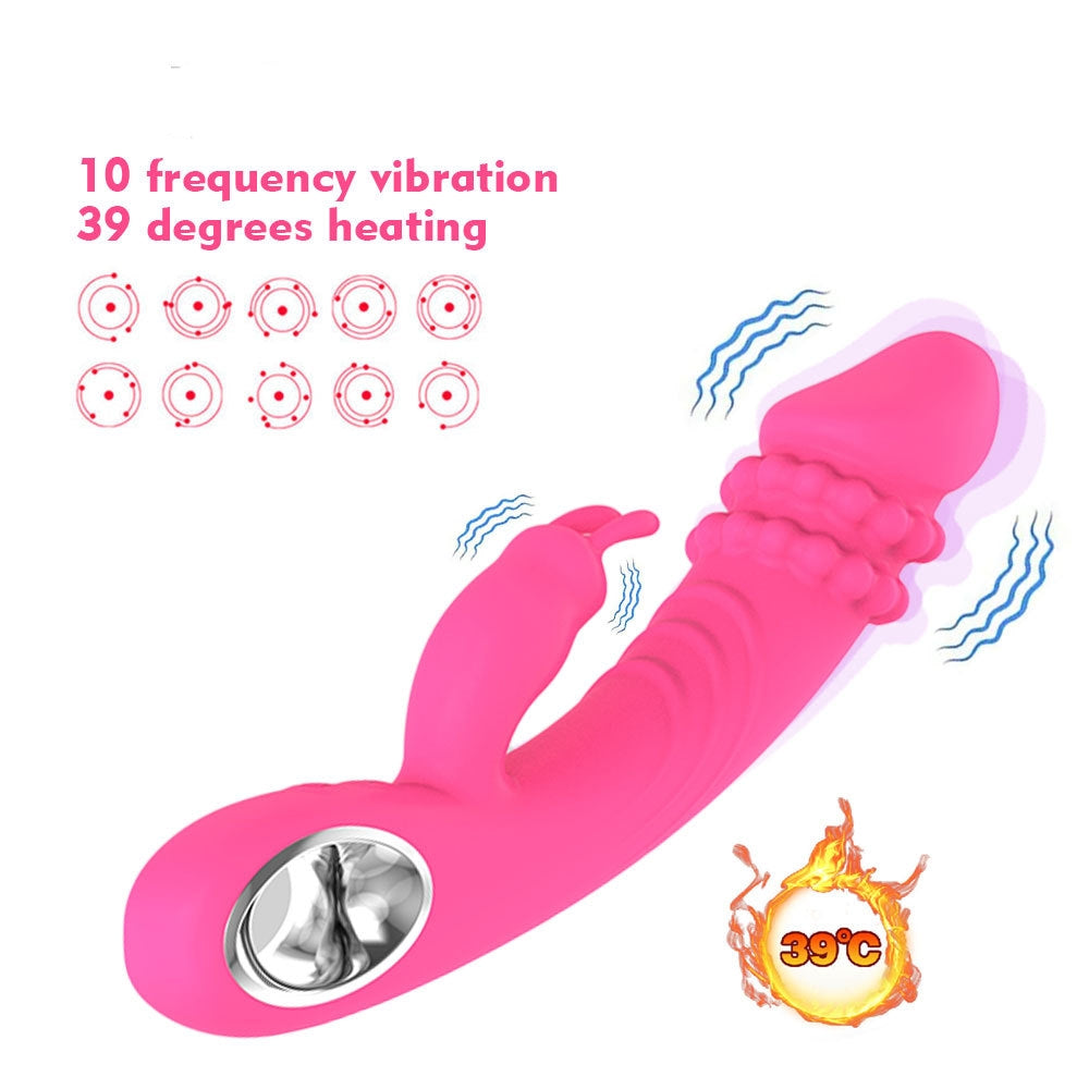 Sexeeg Heating Pearl Rabbit Vibrator 