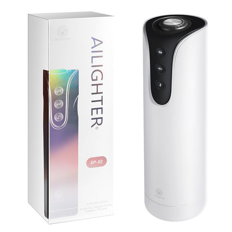 Sexeeg Explorer 3 In 1 Telescopic Sucking Vibration Delayed Ejaculation Masturbation Cup 