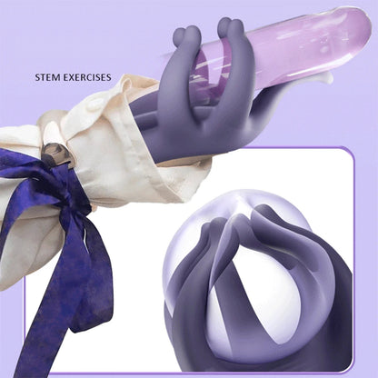 sexeeg Tender Jade finger Penis Trainer Men's Ejaculation Delay Glans Exerciser 